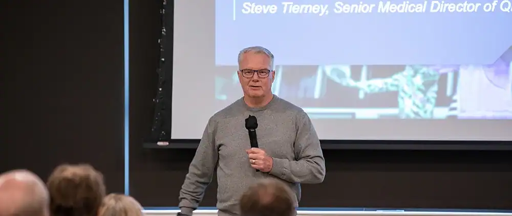Steve Tierney presenting at Nuka Conference